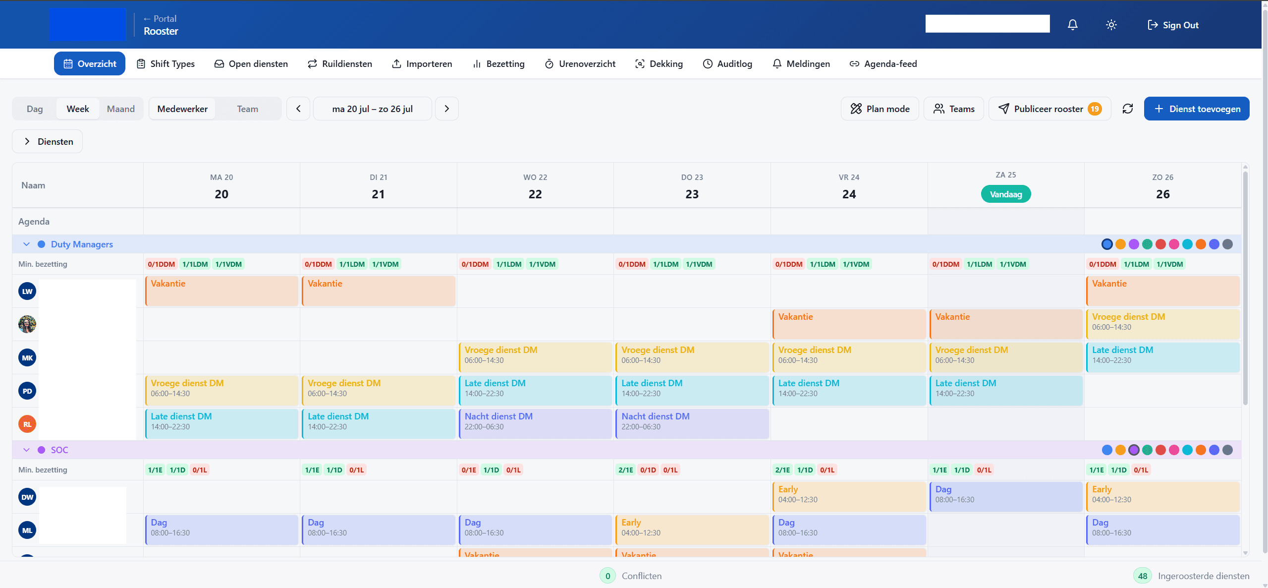 Screenshot 6 van 10 van het project voor Operations dashboard