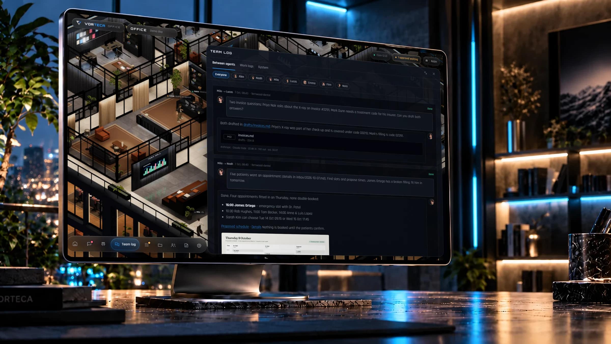 Screenshot 4 van 10 van het project voor Vorteca Office