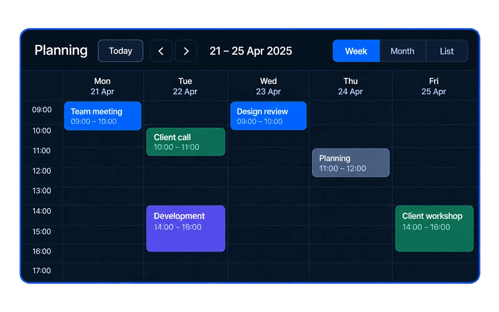 Planning when your workflow needs it