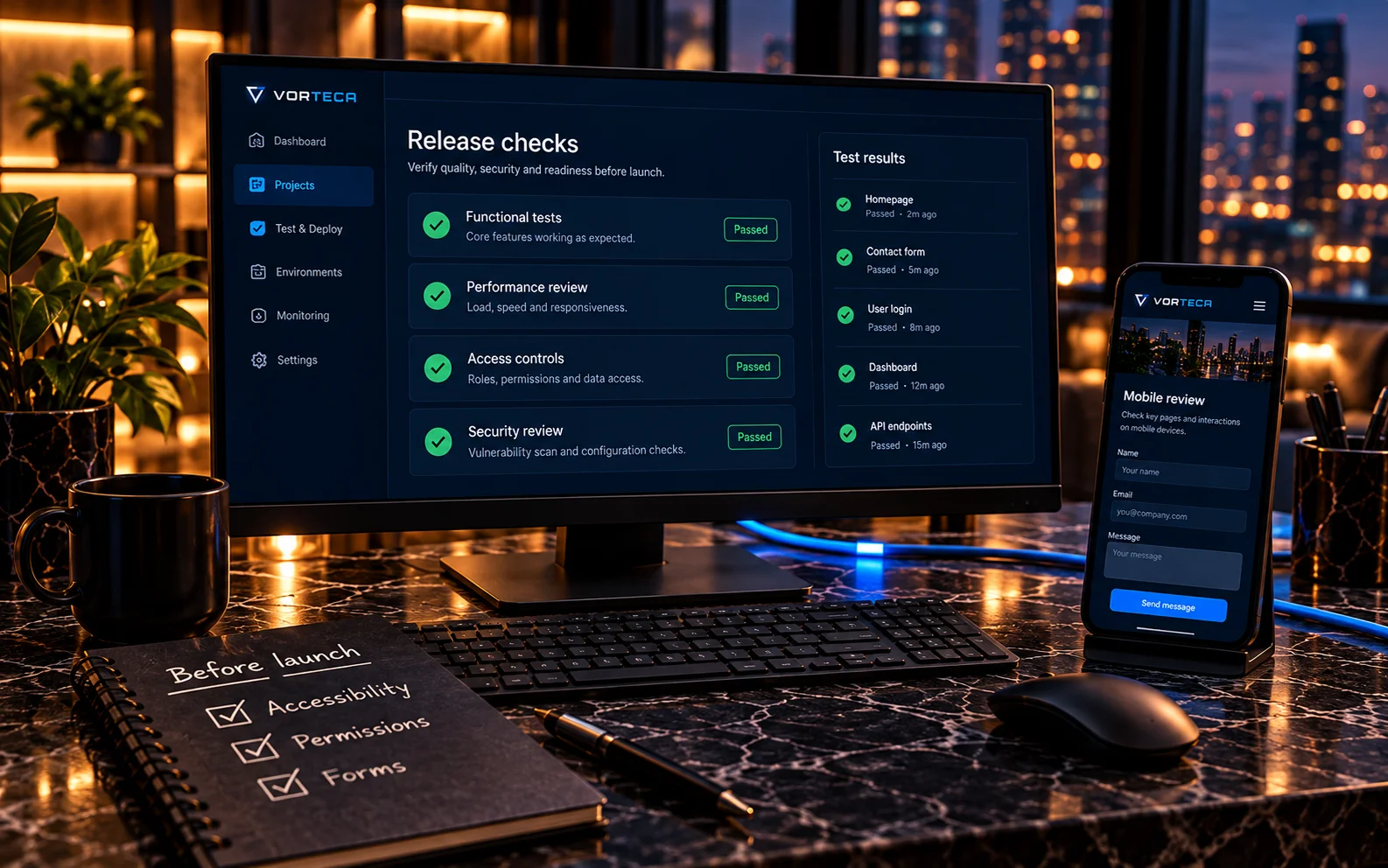 Testing & security review